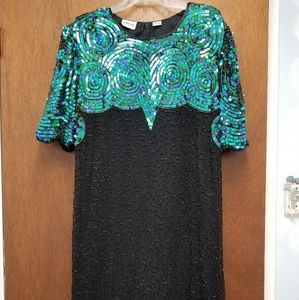 Sequin and beaded dress